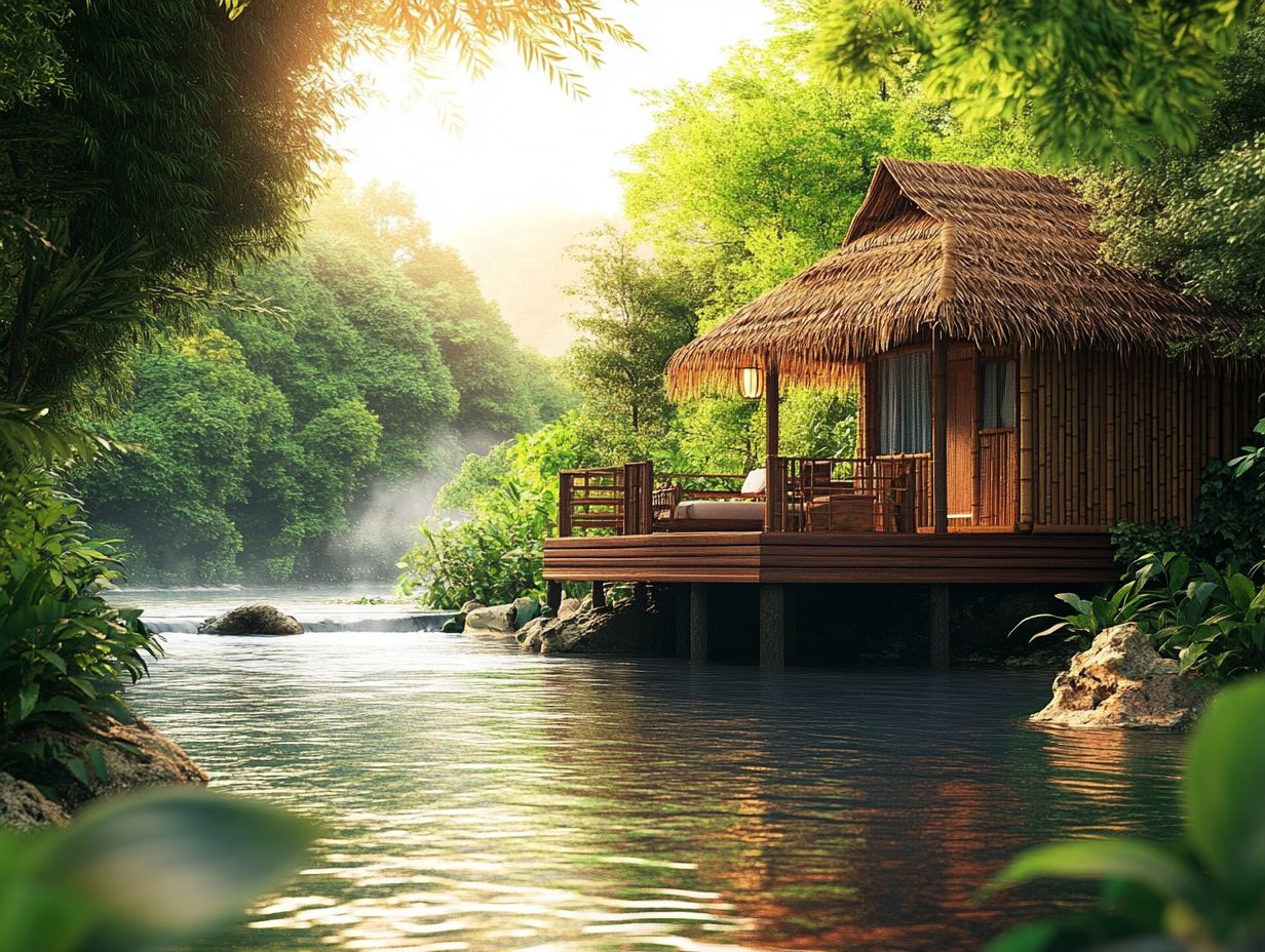 A stunning eco-friendly accommodation in Thailand emphasizing sustainability.