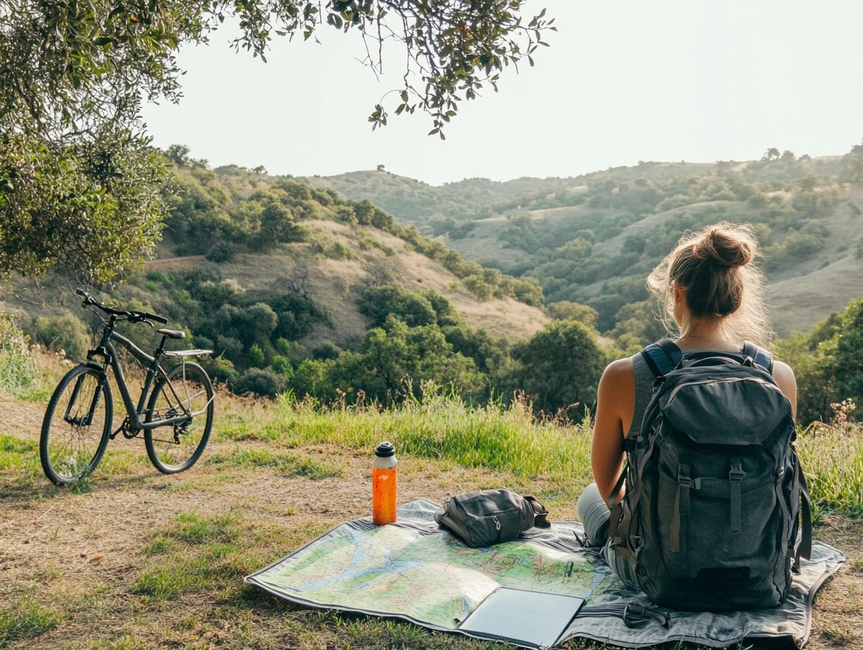 A beautiful landscape reminding us to be mindful of our environmental impact during travel.