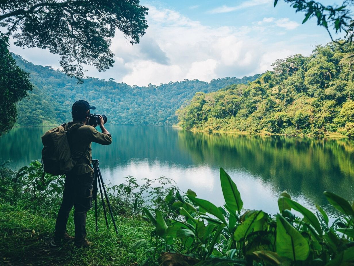 Photographers capturing sustainable travel experiences