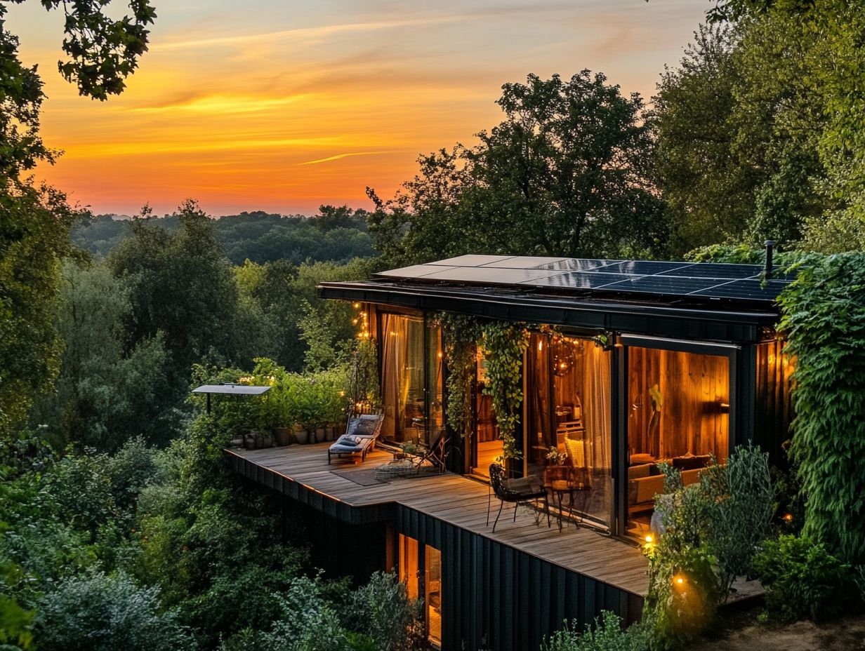 Stunning view of Glasshouse Mountains Ecolodge nestled in nature.