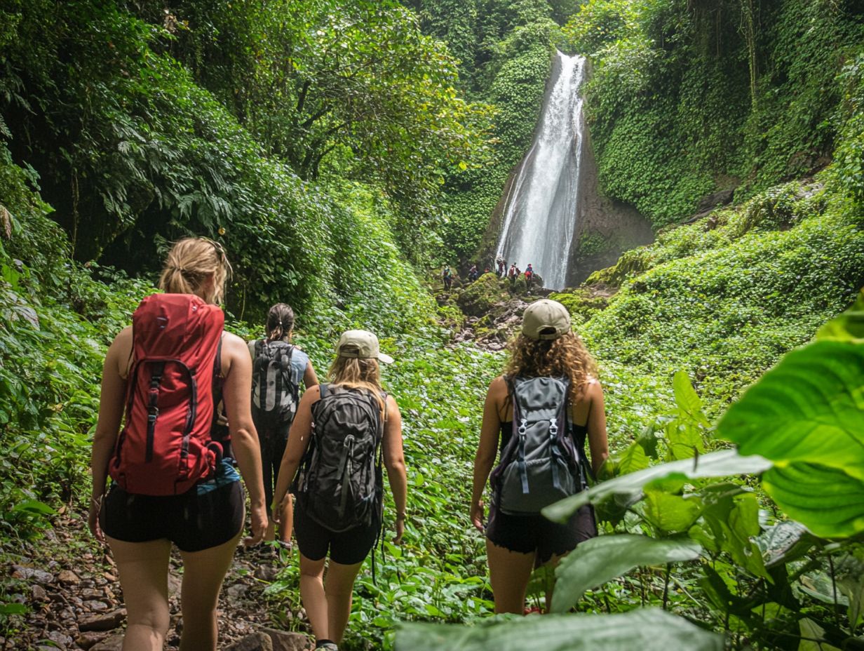 Visual representation of key eco-friendly tours in Southeast Asia.