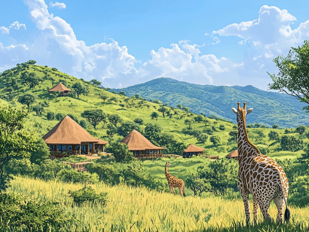 A scenic view of eco-friendly travel destinations in Africa