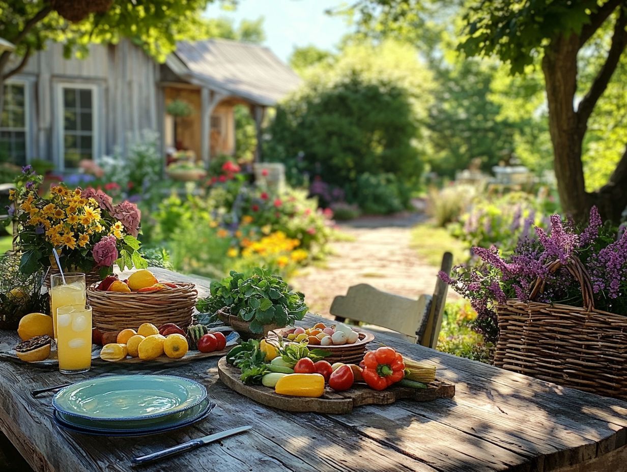 Illustration of farm-to-table experiences.