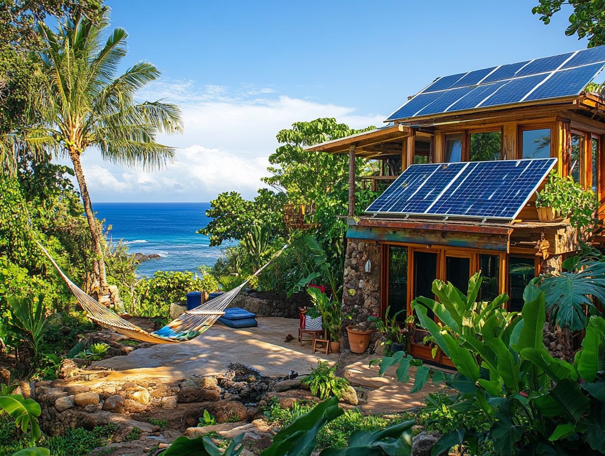 An eco-friendly rental in Hawaii showcasing sustainability and natural beauty