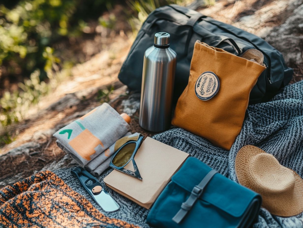 A traveler packing a light and efficient travel kit