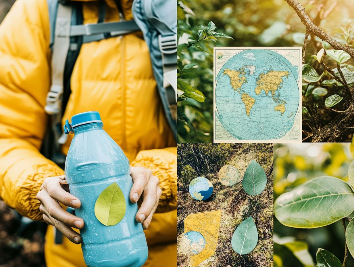 A collage of inspiring sustainable travel brands