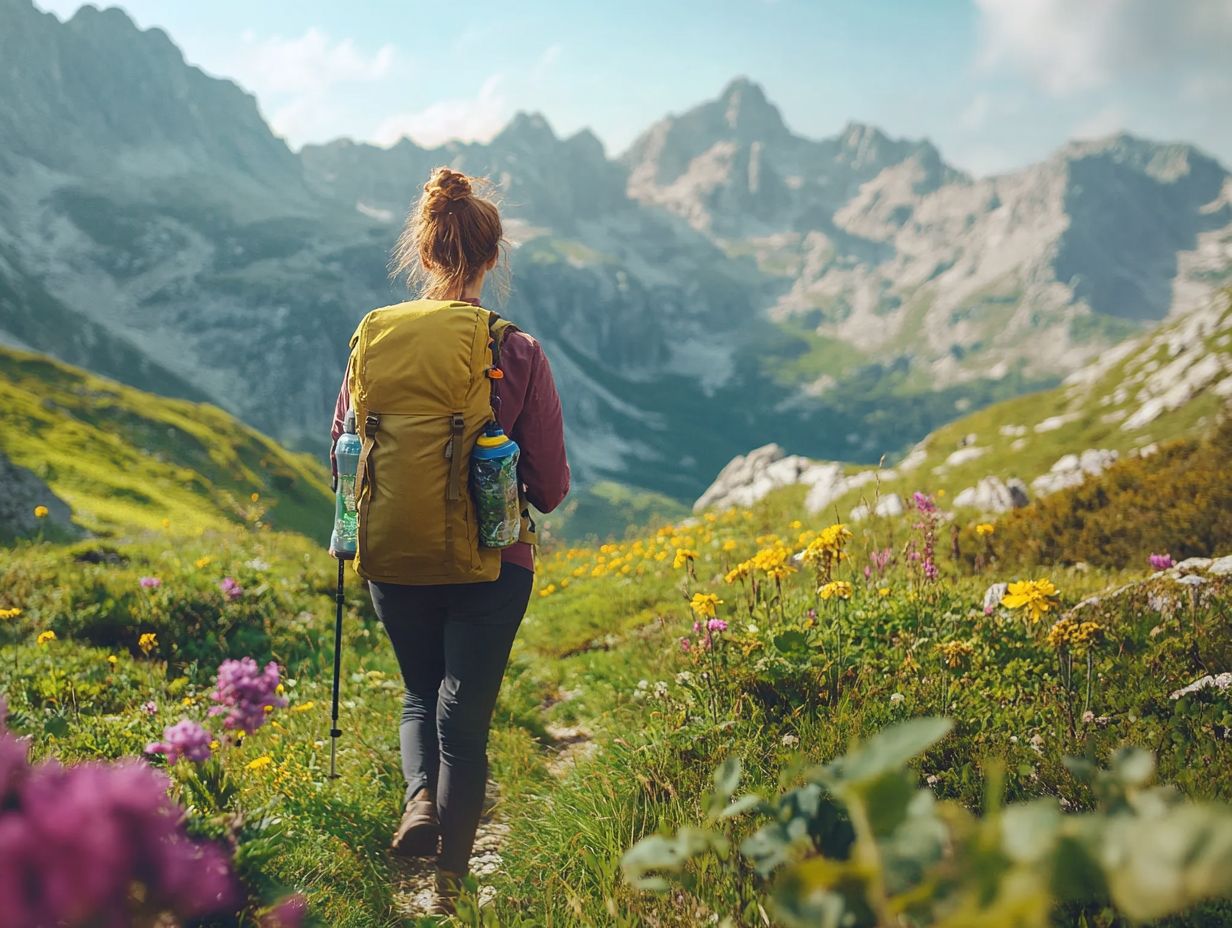 Image depicting meal planning and preparation for sustainable backpacking