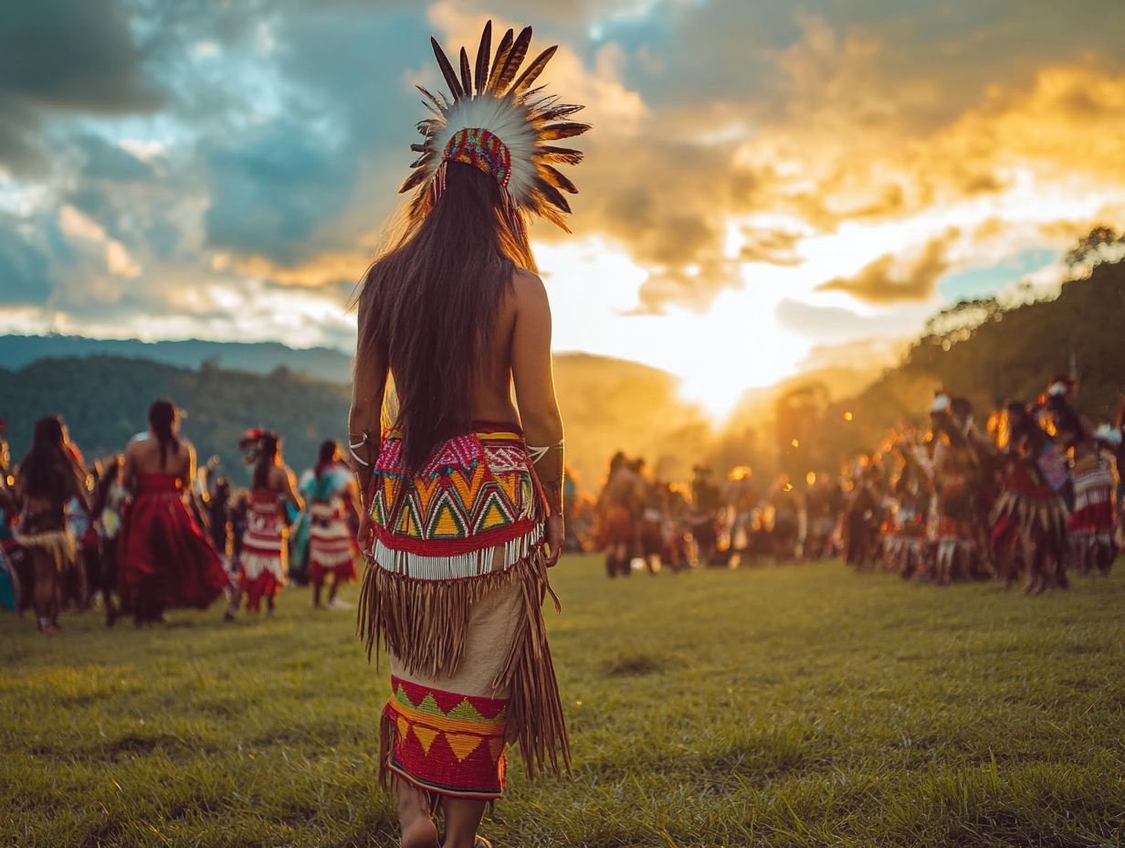 Diverse Indigenous communities volunteering together