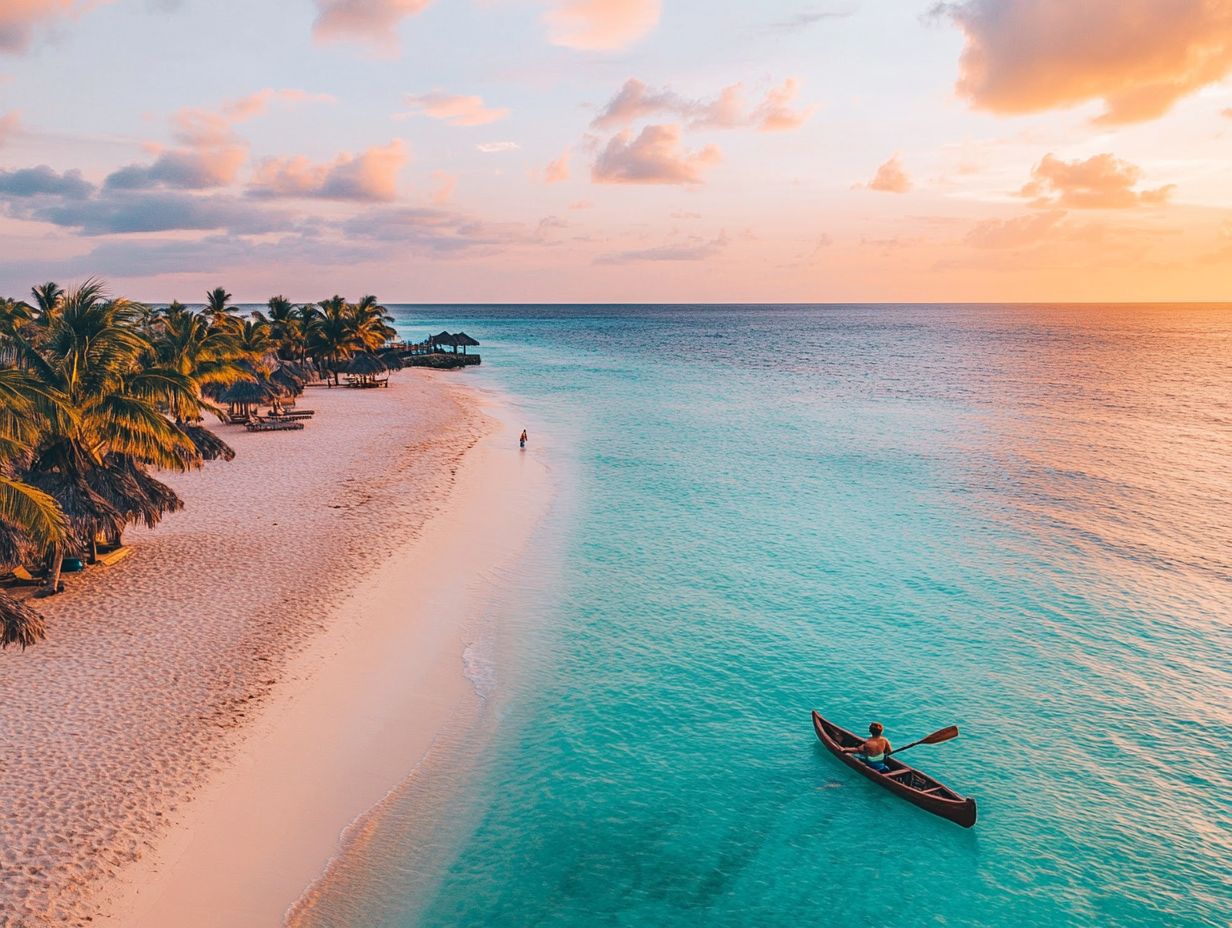 Scenic view of the Cayman Islands showcasing crystal-clear waters