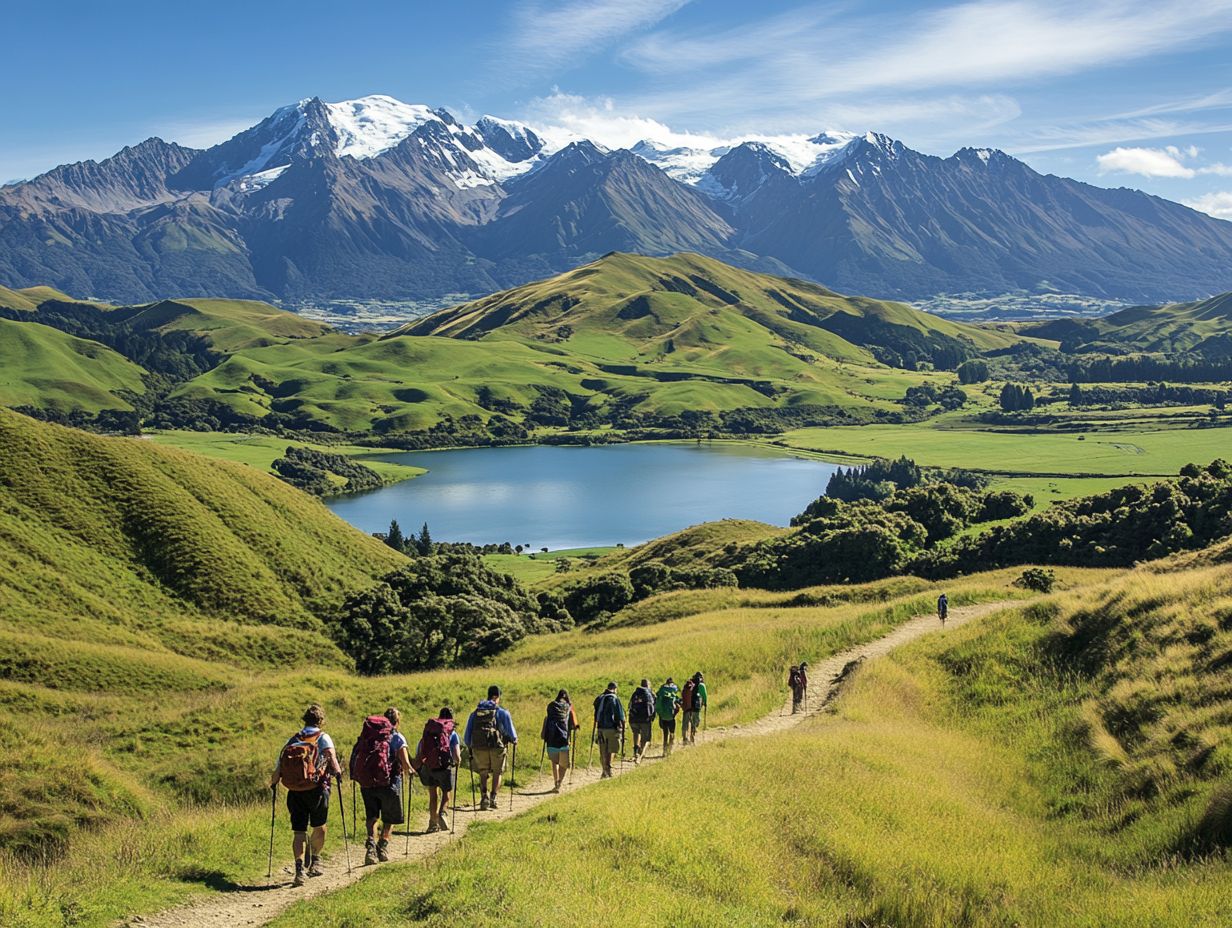 Image depicting sustainable travel in New Zealand