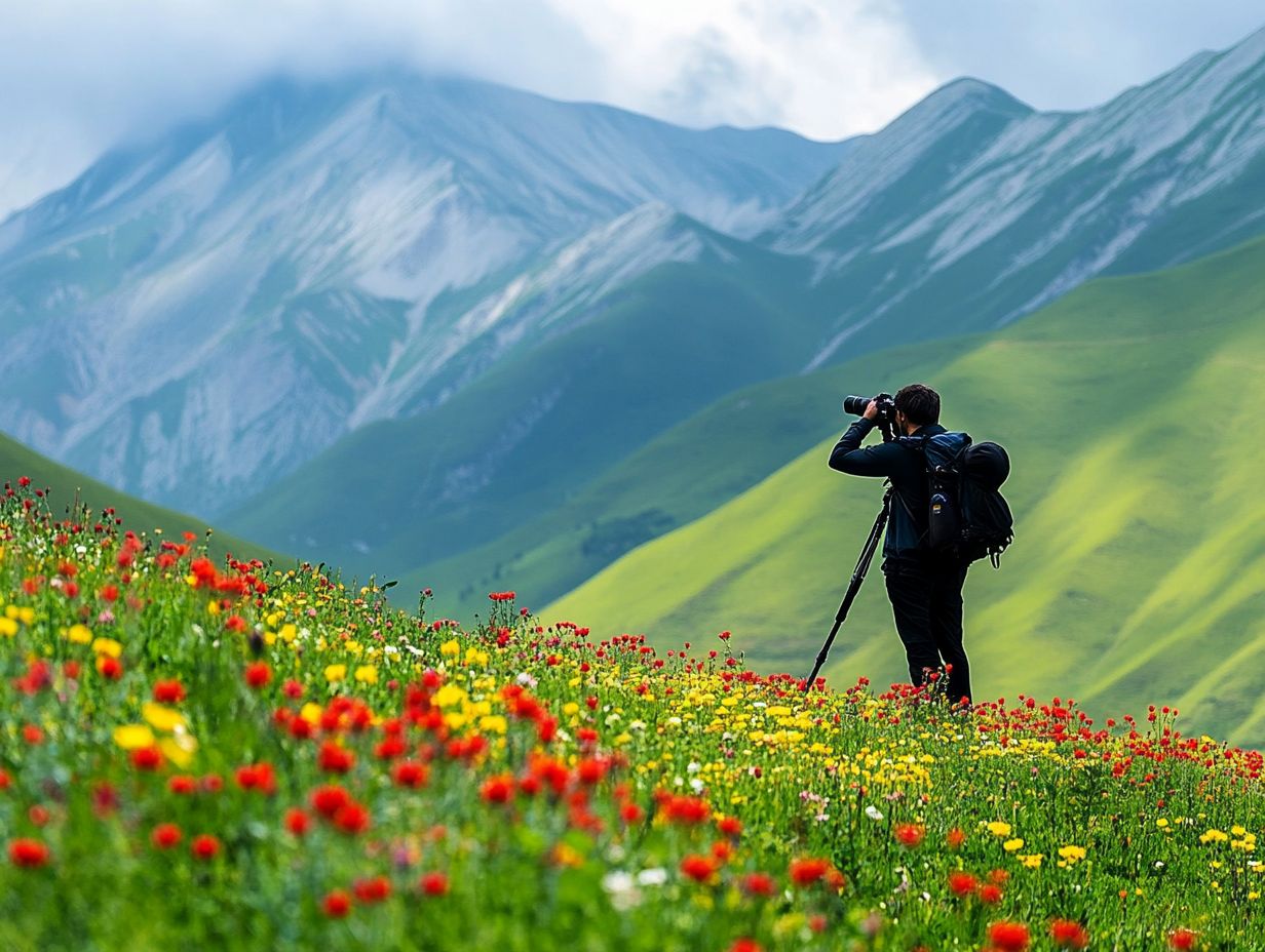 Eco-friendly travel photography