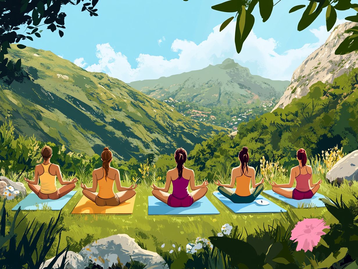 What are the benefits of attending an eco-conscious yoga retreat?