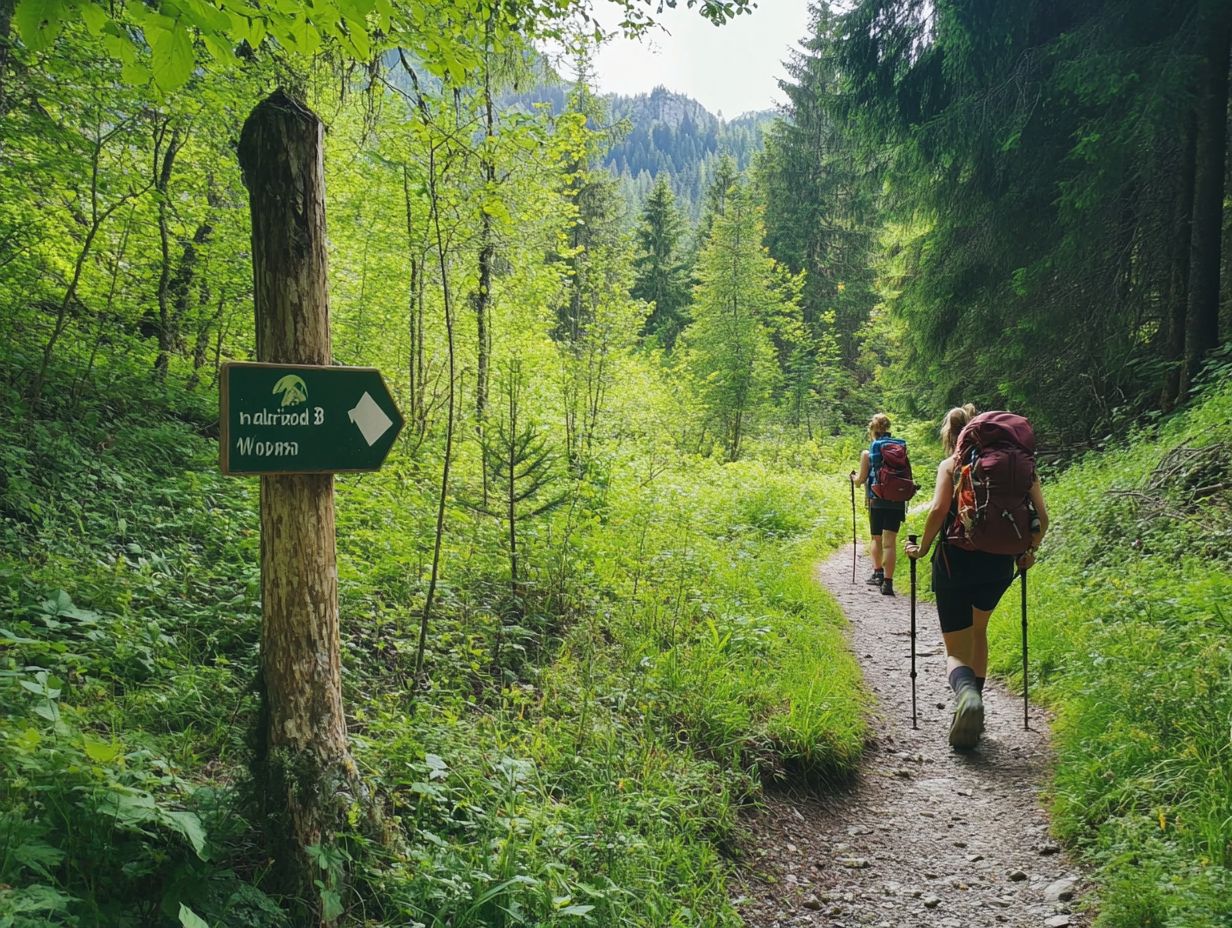 What are some of the top sustainable hiking trails worldwide?