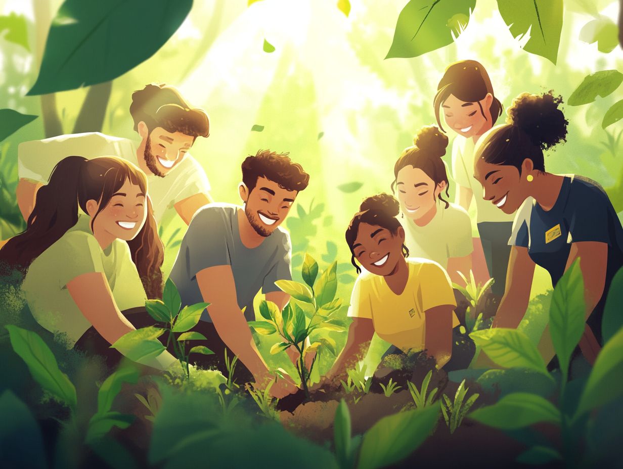 Eco-volunteering benefits illustrated through impactful projects