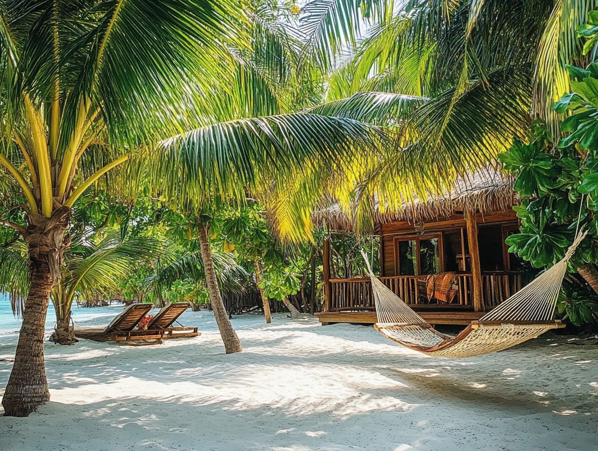 Beautiful view of OUTRIGGER Maldives Maafushivaru resort