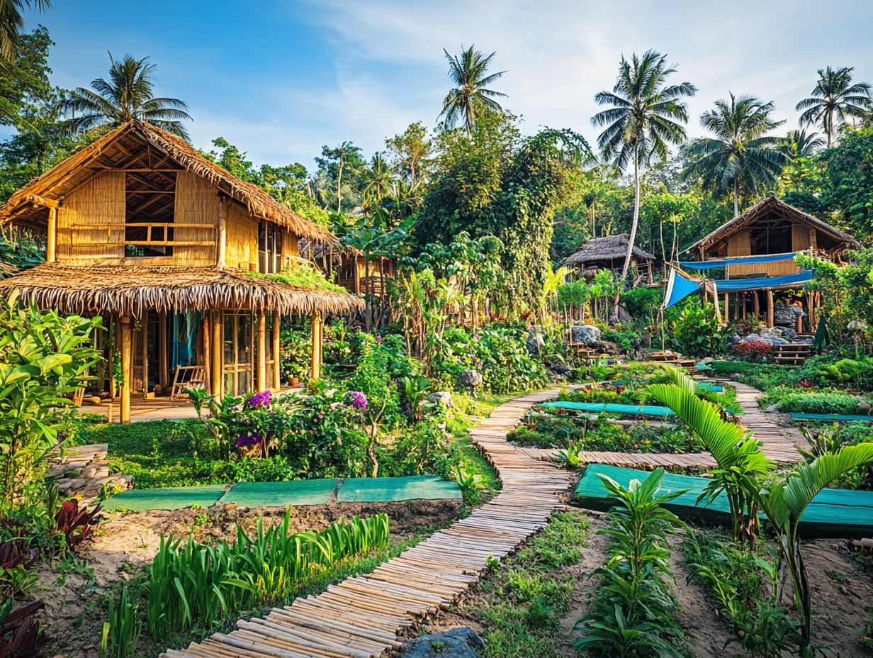 Visual summary of Thailand's top sustainable retreats