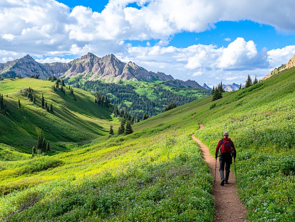 A traveler preparing for an eco-conscious visit to a national park