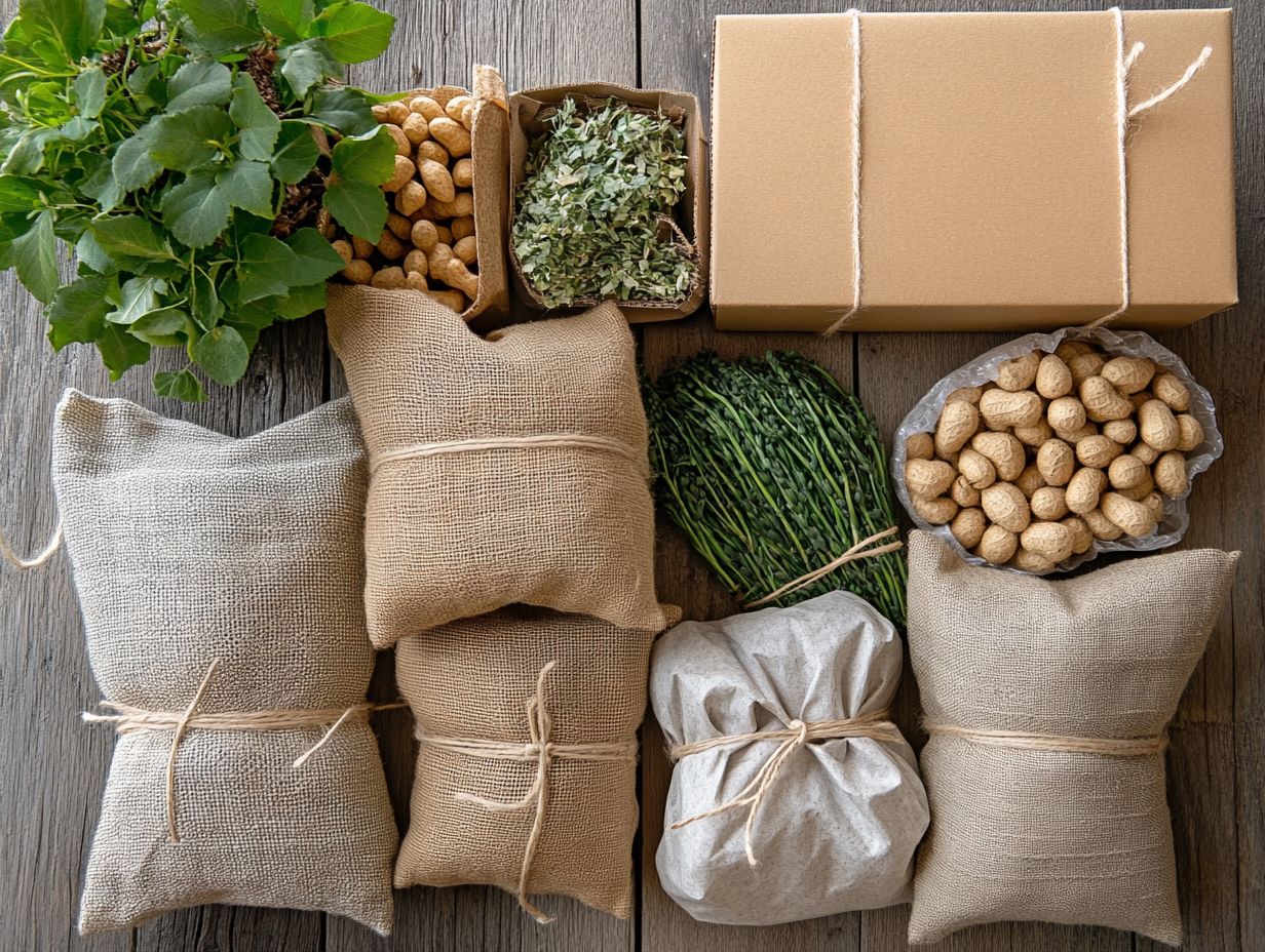 Sustainable materials for packing