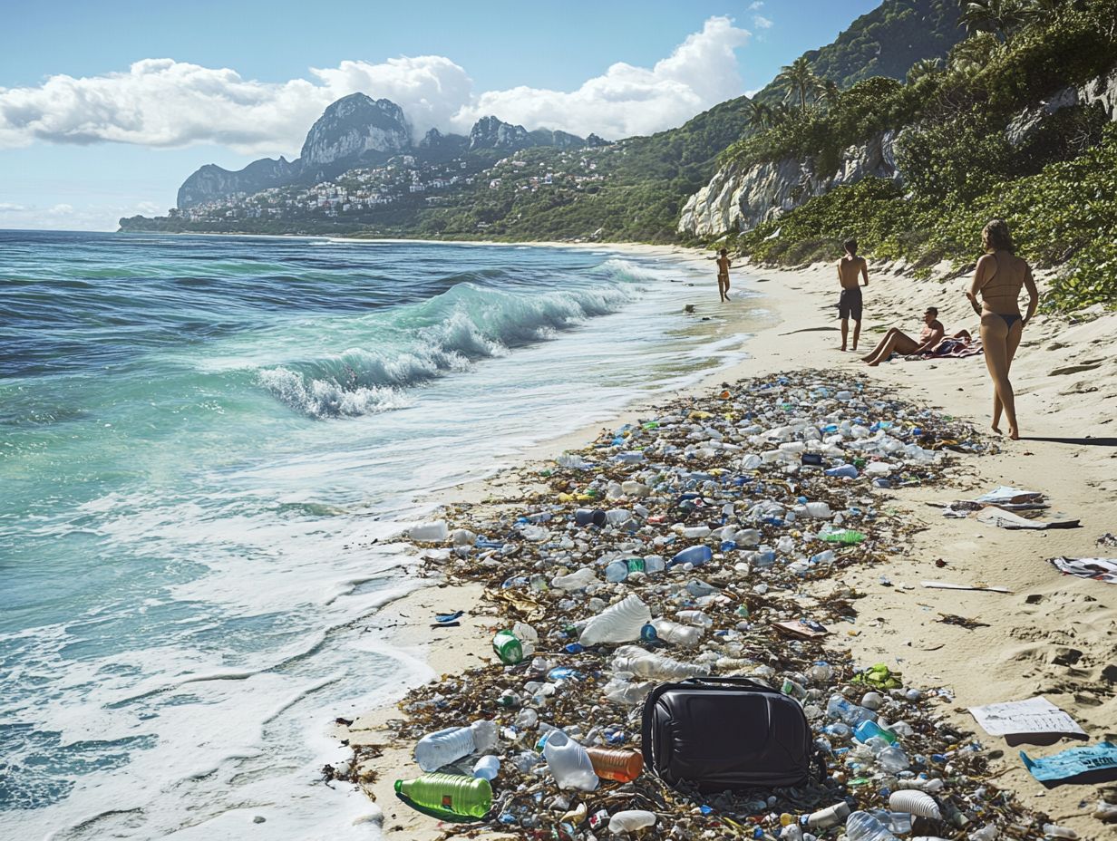 Image depicting the negative impacts of tourism on the environment